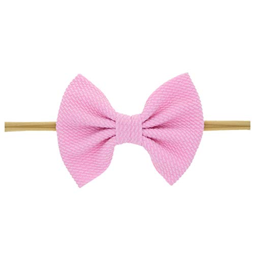 Toddler Headband Kid Headwear Baby Accessories Girls Bow Turban Baby Care All Things Baby (Pink, One Size)