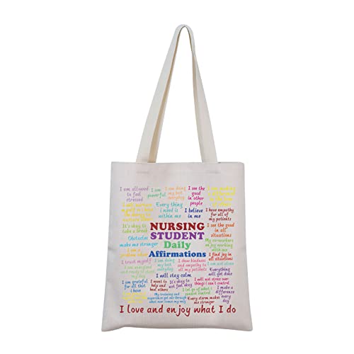 Inspirational Nursing Student Tote Bag