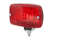 HELLA 2NE 002 985-001 Nebelschlussleuchte - Halogen - 12V - Anbau - Lichtscheibenfarbe: rot - Stecker: Flachstecker - links/hinten/rechts