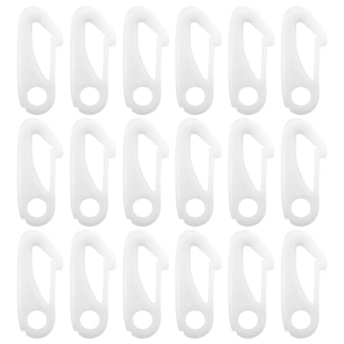 WMUVAZA Nylon Flag Pole Clip, 15 pezzi Ganci a Scatto per Asta di Bandiera, Pennone Moschettone Accessori di Montaggio, Gancio per Bandiera Accessori per Bandiere Flag Pole Clip Gancio