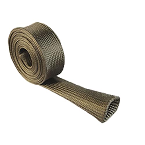 protectora térmica: rollo de protección térmica de fibra de basalto de 3 m, protector de cable de manguera de 13 mm, 19 mm y 25 mm, envoltura flexible cortable para compartimento de motor automá