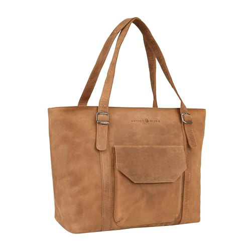 ANTONIO VALERIA Sage Leather Tote/Top Handle Shoulder Bag for Women