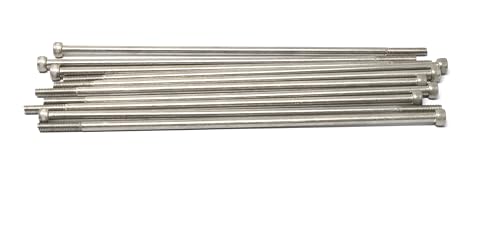 Image of iexcell 10 Pcs M5 x 200mm Thread Pitch 0.8 mm Stainless Steel 304 Hex Socket Head Cap Screws Bolts Kit