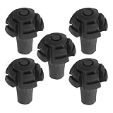 BELLIFFY 5 Piezas Puntas para Bastones de Senderismo Protectores Antideslizantes de PVC Duradero Absorción de Impactos Compatibles con Bastones y Muletas Diámetro para Trekking y