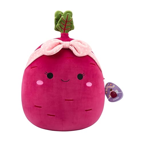 Image of Squishmallows Original 14in Claudia The Purple Beet with Pink Headband - Official Jazwares Plush (Large)