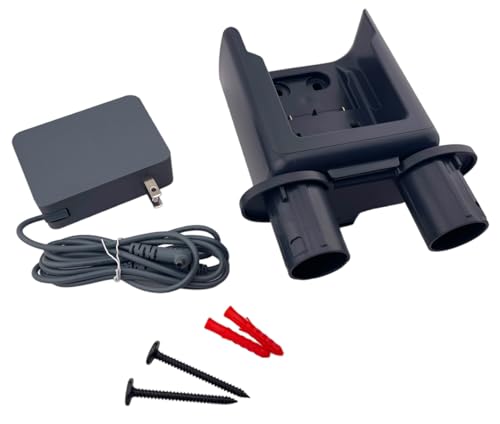 Replacement Wall Mount Accessory Holder Charging Docking Station + AC Power Adapter Charger Combo for Samsung Jet 60 Jet 70 Jet 75 Jet 75+ Series Fit Flex Pet Cordless Stick Vacuum Cleaner (Gray) by Goodsby - Image 3