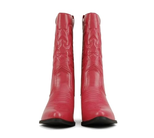 Image of Soda Women's Rodeo Western Pointed Toe Cowboy Boots