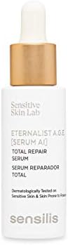 Sensilis - Eternalist A.G.E. Sérum Reparador, Antiedad y Antioxidante con Vitamina E y Factores de Crecimiento, para Pieles Maduras, Muy Secas, Sensibles o con Tendencia a Rosácea y/o Cuperosis- 30 ml