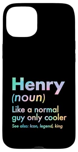 Henry Like A Normal Guy Only Cooler Legend King �t�@�[�X�g�l�[�� �X�}�z�P�[�X iPhone 15 Plus �p