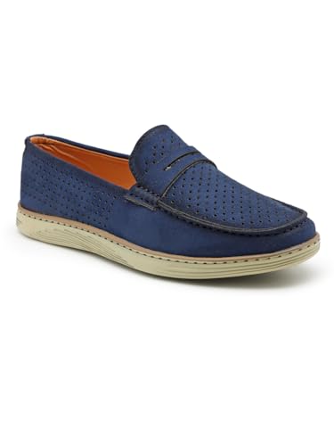 Image of Men's Denim Causal Loafers | Premium Breathable Upper | Driving Loafers | Lighweight Slip-On's | Soft Cushioned Insole | Super Flexible, Comfortable for Men