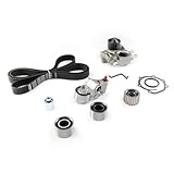 Engine Timing Belt Kit with Water Pump TKF-004 Compatible with Subaru Baja Forester Impreza Legacy Saab 9-2X, for Subaru Outback XT 2005-2009, 2.0L 2.5L Turbo H4 DOHC EJ255 EJ20T EJ205