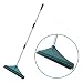 Produktbild ORIENTOOLS Kunstrasenbürste, Rasenrechen mit verstellbarem Stahlgriff 124 bis 160 cm, PA-Bürste und Rakel gefälschte Rechen für Rasen Teppich Tierhaare Hartholz Bodenfenster Reinigung