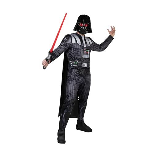 Star Wars Darth Vader Official Halloween Costume Accessory - Light Up Retractable Plastic Saber - Thumbnail 3