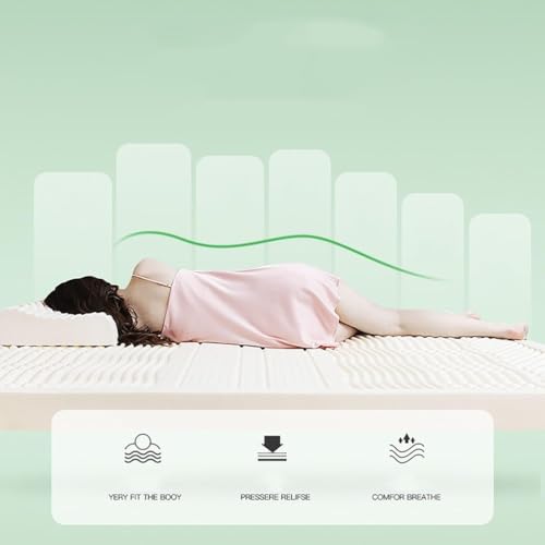 2-Inch Latex Mattress Topper 71x75in, Foldable Tatami Mat, Multi-Use Latex Mattress Pad for Dorm Rooms, Floor Sleeping, Comfortable Bed Support, Durable and Portable - Image 6