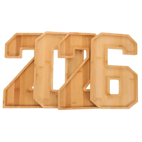 Alipis Plateaux De Charcuterie Numérotés Plateau à Fromages Bois Décorations De Fête pour Desserts Fruits Légumes Apéritifs