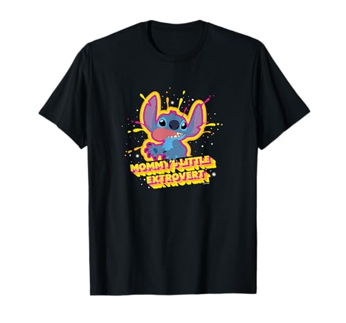 T-shirt Stitch Mommy's Little Angel en coton blanc col rond pour enfant et ado
