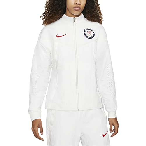 Nike Team USA Windrunner Medal Stand - Chaqueta para hombre, Blanco, Small