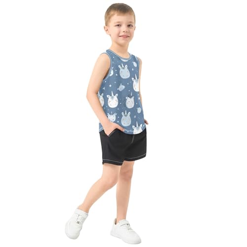 Boys Tank Top Shirts Cute Unicorn Cartoon Animal Sleeveless T-Shirts Crew Neck for Kids Clothing Children4