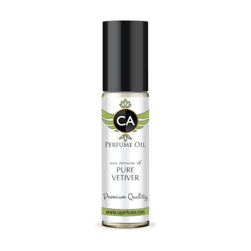 CA Perfume Impression of Pure Vetiver for Men Fragrance Oil Woody Aromatic Scent Long Lasting Cologne for Men Travel Size TSA Ready Mini Parfum Body Oil Roll-on 0.33 Fl Oz 10ml