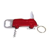 Maße: 12 x 4,5 x 1 cm Brisa VW Collection VW T1 Bulli Bus Flaschenöffner in Geschenkdose - Rot