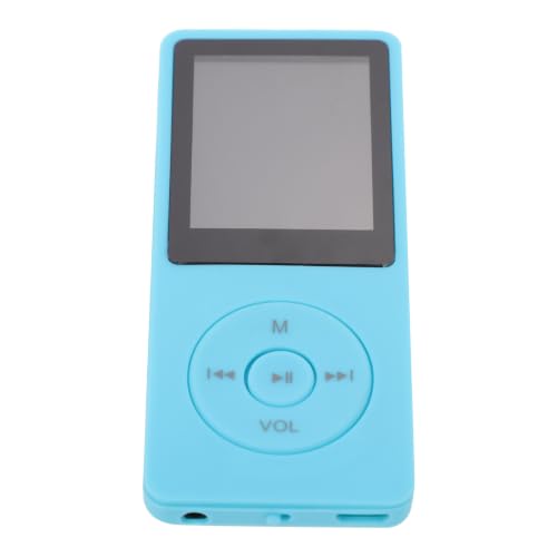 LIFKICH Reproductor Multimedia sin Pérdida de 8gb Botones Clásicos, Carcasa de Plástico Azul, Ligero y Adecuado para Deportes y Viajes