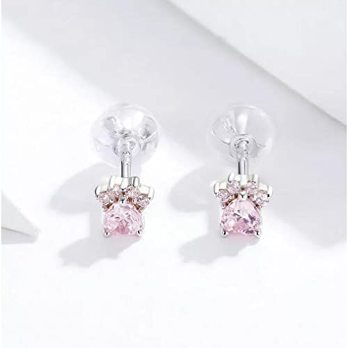 Boucles d'oreilles clous roses 925 pour illuminer vos tenues de bureau - 3
