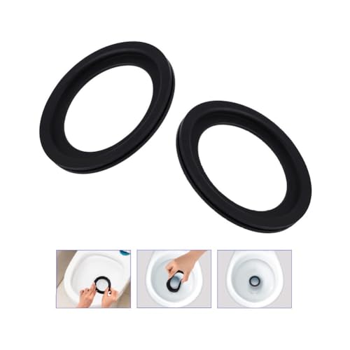 Image of YSIL RV Toilet Seal Flush Ball Seal Gasket Kit for Dometic 300 /310 /320 2PCS | Replacement 385311658, High-Grade Rubber, Toilet Seal Parts Solve The Leakage Problem for Camper /Travel Trailers
