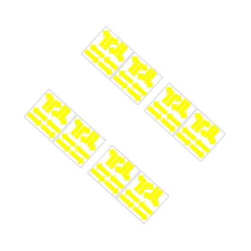 Flèche directionnelle autocollante jaune pour organiser la circulation en magasin et bureau
