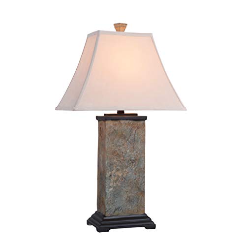 Kenroy Home 31202 Bennington Table Lamps, Natural Slate Finish 29.00x12.20x16.00