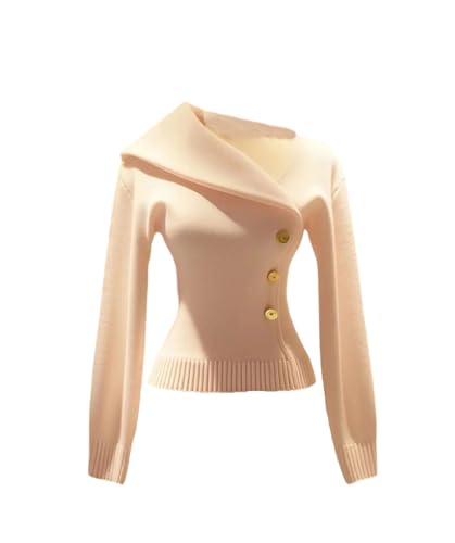 Pull fin à col incliné femme tricot minoritaire asymétrique chic