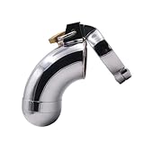 Tubular Stainless Steel Chastity Lock Male Cage Chastity Device Male Metal Primary Cage with Sunglasses Penis Lock Chastity Belt Penis Small Cage (Ring 45mm)