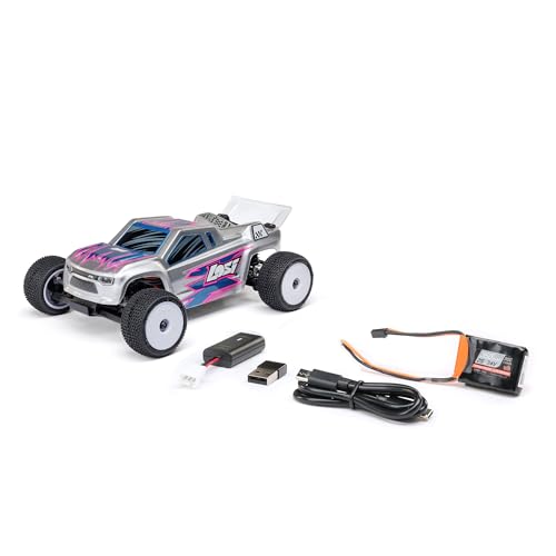 Losi Micro-T RC Car 1/28 2WD Silver RTR (Battery and Charger Included), LOS-1392T2