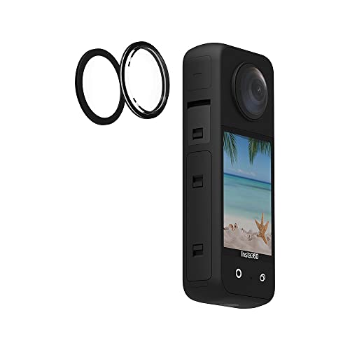 Protector Insta360 One X3 antirrayas con marco rígido de cámara negra