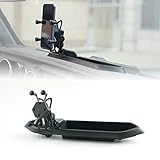 LitMiRaCle Phone Holder for Car with Storage Case, Dash Tray Phone Mount for Jeep Wrangler 2018-2023