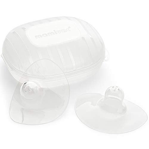 Image of Mamivac - Cherry Shaped Nipple Shield for Breast Milk Pumps - Medium 22mm (Pack of 2)