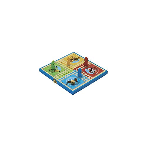 Coffret Jeu des Petits Chevaux : Coffret Pliant en Bois - Jeu des Petits Chevaux, pions en Bois - l'arbre à Jouer - Jeu de Société - Âge Minimum : 3 Ans