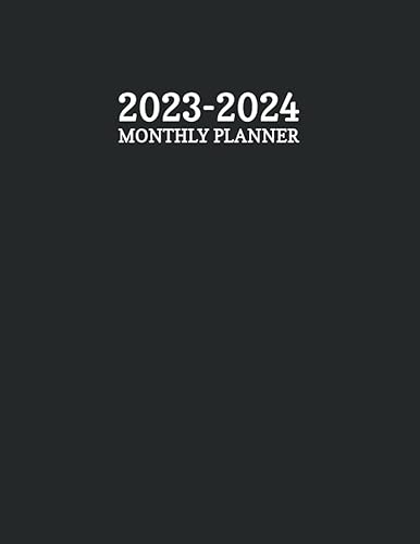 2023-2024 monthly planner: Large Two Year Monthly Planner Calendar Schedule Organizer January 2023 to December 2024 (24 Months) With Federal Holidays and inspirational Quotes ... Black Cover