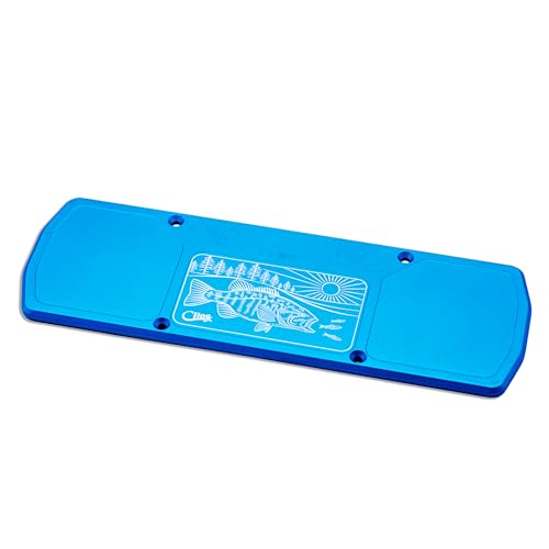 Mag Grab® Boat bar Fishing Magnet - Magnetic Holder and Organizer for Fishing Tools, Pliers, Hooks, Tackle, Flies - Used for Boats, Cars, Trucks (Smallmouth, Blue)