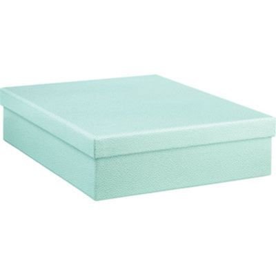 Martha Stewart Home Office with Avery Stack+Fit Shagreen Document Storage Boxes - Blue