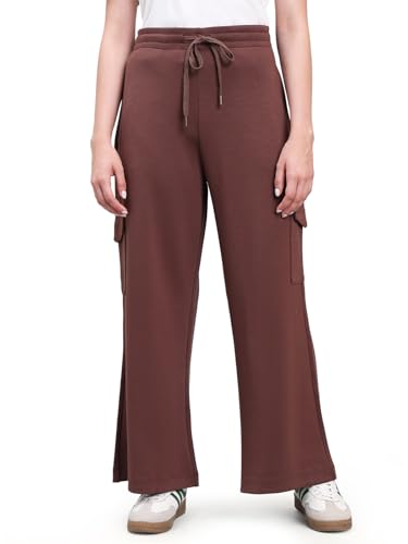 Image of GO COLORS Mostlysane Collection Scuba Cargo Sweatpants for Women | Lightweight, Mid Rise, 4 Pockets