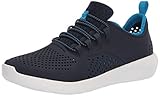 Crocs Kids' LiteRide Pacer Sneakers, Navy/White, 4 Big Kid