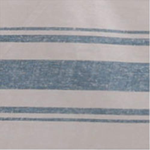 Image of Lush Decor Farmhouse Stripe Reversible Throw, Single, 50 inch W x 60 inch L, Blue - Blue Throw Blanket For Bed - Soft Blanket - Couch Throw - Rustic Farmhouse Decor