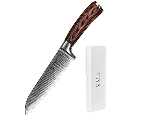 Wakoli Nitoko Damastmesser – 20 Cm Chefmesser Aus 67 Lagen Damaststahl Mit G10 Griff