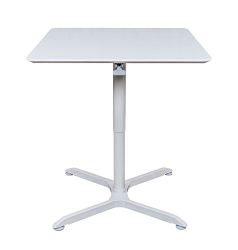Luxor Adjustable-Height Table — 32″” Pneumatic Square