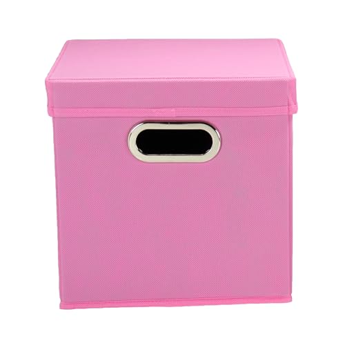 Image of Household Essentials Cube Set with Lids, Pink, 2-Pack