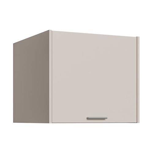 Forte WASHCAB 60 70, moderner Aufsatzschrank, 1-türig, Schrank zur Aufbewahrung von Putz- und Waschutensilien, Holzwerkstoff, Kaschmir Beige, 66 cm breit x 58,5 cm hoch x 67,4 cm tief