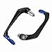 Klanata Universal 7/8in 22mm CNC Aluminum Hand Guards, Brake Clutch Lever Protectors for Motorcycles, Motorbikes, Scooters, Electric Cars, and Mountain Bikes (Blue)