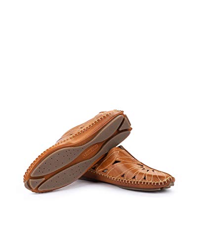 Image of PIKOLINOS Jerez 578-7399 Women's Slip-On Moccasins - Premium Calfskin Leather - Removable Cushioned Insole, Elastic Fit, Lightweight Everyday Comfort and Support