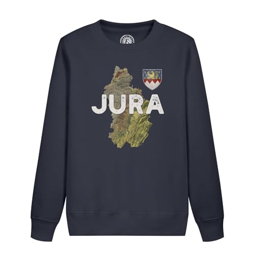 Sweatshirt enfant Jura 39 avec carte ancienne de Lons-le-Saunier