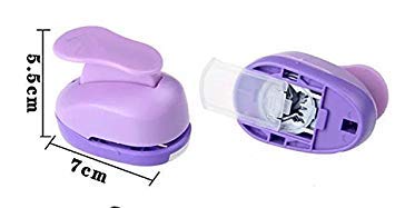 Miniatura 2 de TECH-P - Paquete de 3 perforadores de papel de prensa a mano, tarjeta de álbum de recortes, grabado para niños, perforadora de agujeros, globo y